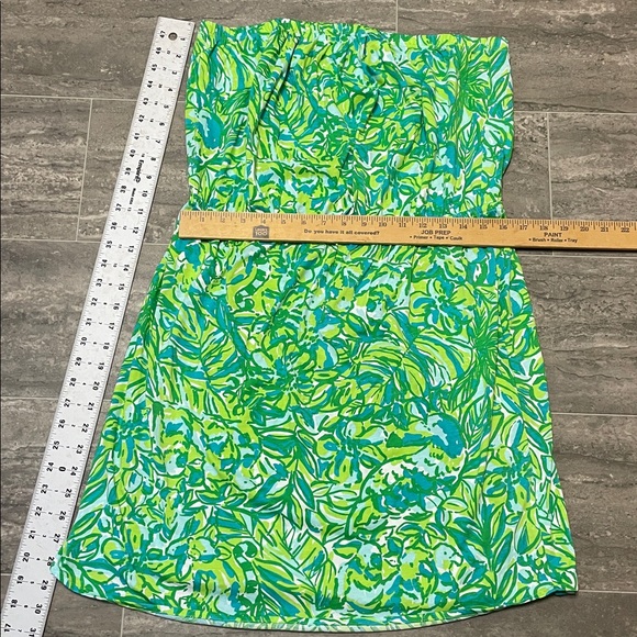 Lilly Pulizter Windsor Fresh Citrus Dress in Green Parrot - Picture 6 of 7